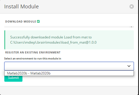 Install Matlab Module