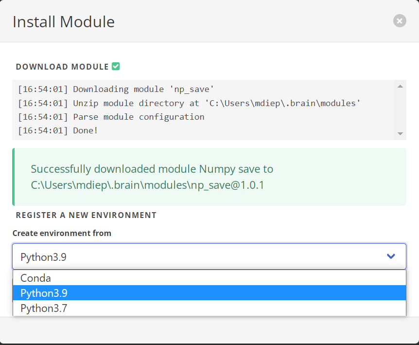 Install Python Module