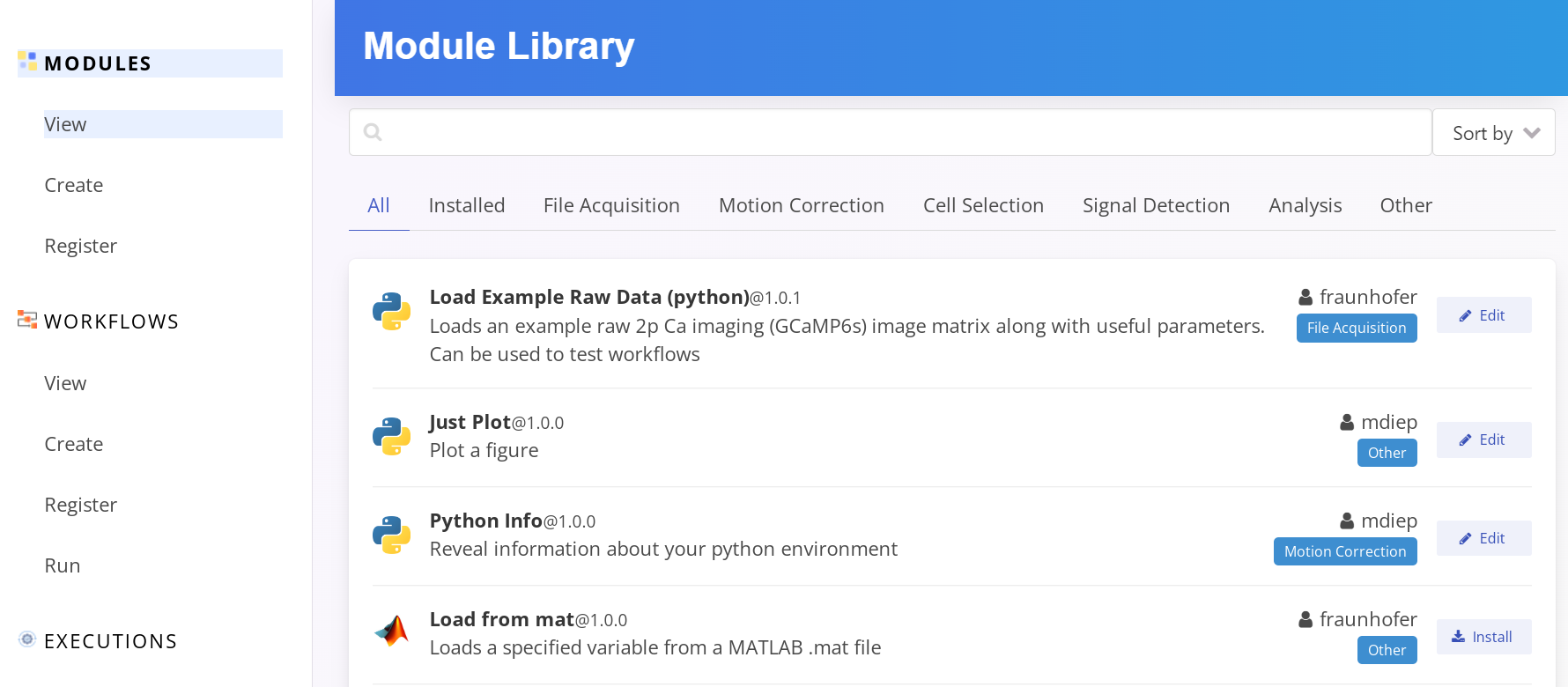 Modules Library