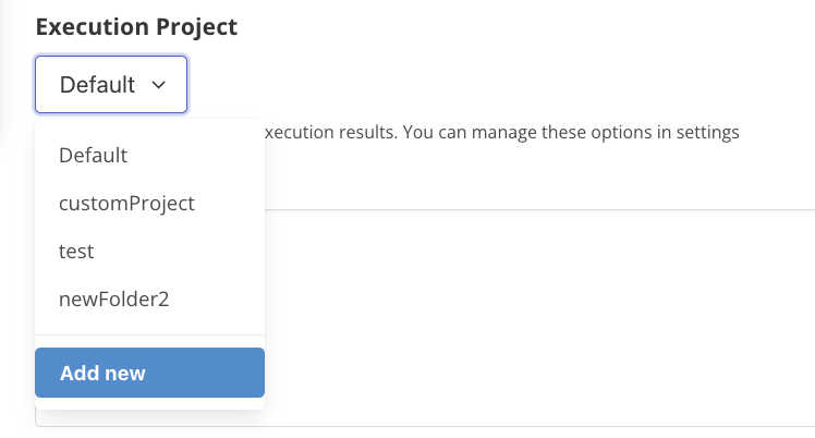 Register Workflow - execution projects